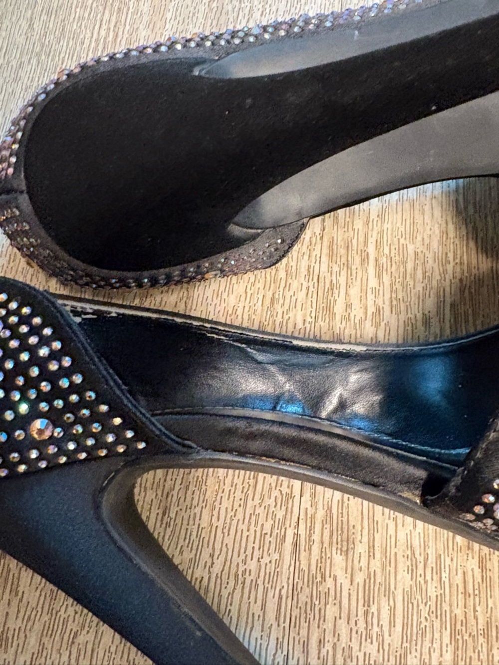 BAKERS Y2K STUDDED PEEP TOE HEELS SIZE 9M - Picture 8 of 10